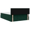 vidaXL Cadre de lit ottoman avec matelas vert fonc&eacute; 140x200 cm velours