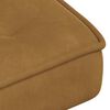 vidaXL Chaise de relaxation avec tabouret Marron Velours