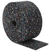 vidaXL Rouleau de granulat en caoutchouc Noir 1000 x 10 x 0,6 cm