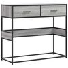 vidaXL Table console sonoma gris 90x35x80 cm bois d'ing&eacute;nierie
