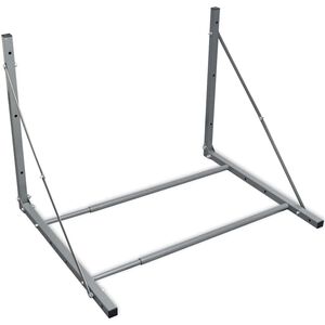 vidaXL Porte-pneus argent&eacute; acier