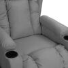 vidaXL Fauteuil Gris Similicuir