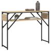 vidaXL Table console avec &eacute;tag&egrave;re ch&ecirc;ne sonoma 105x30x75 cm