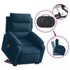 vidaXL Fauteuil de massage inclinable Bleu Velours