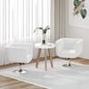 vidaXL Chaises de bar lot de 2 blanc similicuir