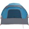vidaXL Tente de cabine familiale 6 personnes bleu imperm&eacute;able