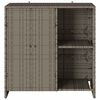 vidaXL Armoire de rangement avec &eacute;tag&egrave;re Gris 100 x 36 x 102 cm Rotin
