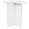 vidaXL Table d'appoint Blanc brillant &Oslash; 39 x 38 cm Bois d'ing&eacute;nierie