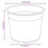 vidaXL Pot &agrave; fleurs 200 pcs Terre cuite &Oslash; 15 x 12,5 cm Plastique
