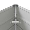 vidaXL Jardini&egrave;re Gris clair 195 x 100 x 45 cm Acier galvanis&eacute;