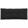 vidaXL Coussin de Dos Noir 120 x 50 cm Tissu en velours c&ocirc;tel&eacute;