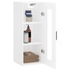 vidaXL Armoire murale blanc 34,5x34x90 cm