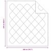 vidaXL Couettes & Duvets Blanc 200 x 220 cm Microfibre