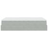 vidaXL Cadre de lit ottoman et matelas gris clair 120x200 cm velours