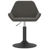 vidaXL Tabouret de bar Gris fonc&eacute; Velours