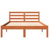 vidaXL Cadre de lit sans matelas cire marron 140x200cm bois pin massif