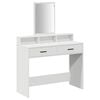 vidaXL Table de Toilette Blanc 100 x 41 x 140 cm Bois d'ing&eacute;nierie