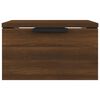 vidaXL Table de chevet murale Ch&ecirc;ne marron 34x30x20 cm