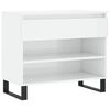vidaXL Armoire &agrave; chaussure Blanc brillant 70x36x60 cm Bois ing&eacute;nierie