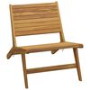 vidaXL Chaise pliante en bois massif de teck