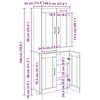 vidaXL Haut Armoire Ch&ecirc;ne artisanal 69,5 x 34 x 90 cm