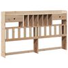 vidaXL T&ecirc;te de lit avec rangement 180 cm bois massif de pin
