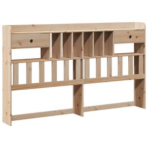 vidaXL T&ecirc;te de lit avec rangement 180 cm bois massif de pin