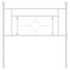 vidaXL T&ecirc;te de lit de remplacement m&eacute;tal blanc 90 cm