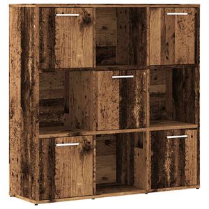 vidaXL Biblioth&egrave;que vieux bois 90x28x90 cm bois d'ing&eacute;nierie