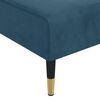 vidaXL Chaise longue bleu velours