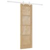 vidaXL Porte coulissante Naturel et Blanc 61 x 198,5 cm