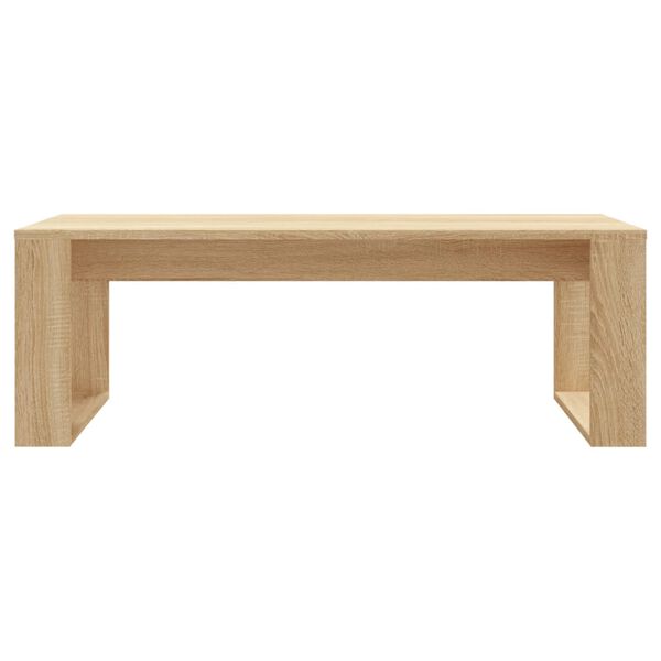 vidaXL Table basse chêne sonoma 102x50x35 cm bois d'ingénierie