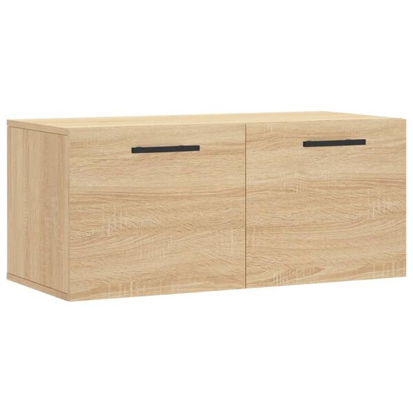 vidaXL Armoire murale ch&ecirc;ne sonoma 80x36,5x35 cm bois d'ing&eacute;nierie