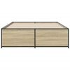 vidaXL Cadre de lit sans matelas chêne sonoma 140x190 cm