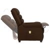 vidaXL Fauteuil de massage Marron Similicuir