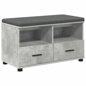 vidaXL Banc d'entr&eacute;e Gris B&eacute;ton 80 x 38 x 46 cm