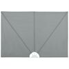 vidaXL Auvent lat&eacute;ral pliable de terrasse Gris 300 x 150 cm