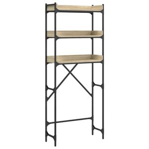 vidaXL &Eacute;tag&egrave;re de lave-linge ch&ecirc;ne sonoma 67x25x163 cm bois ing&eacute;nierie