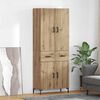 vidaXL Haut Armoire Montage mural Ch&ecirc;ne artisanal 69,5 x 34 x 180 cm