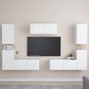 vidaXL Ensemble de meubles TV 7 pcs Blanc Bois d'ingénierie