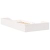 vidaXL Cadre de lit Blanc 90 x 190 cm Pin massif