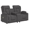 vidaXL Fauteuil de massage inclinable avec porte-gobelets 2 places