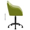vidaXL Chaises pivotantes &agrave; manger lot de 2 vert clair velours