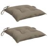vidaXL Coussins de palette lot de 2 taupe 50x50x7 cm tissu oxford