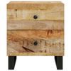 vidaXL Table de chevet 40x33x46 cm Bois de manguier solide