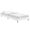 vidaXL Cadre de lit sans matelas blanc brillant 75x190 cm