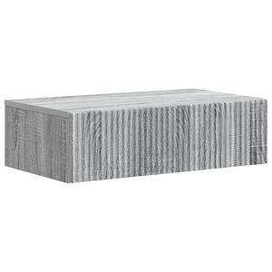 vidaXL Table d'appoint murale Sonoma gris 59 x 34,5 x 17 cm