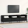vidaXL Meuble TV Ch&ecirc;ne noir 150 x 30 x 44,5 cm Bois d'ing&eacute;nierie