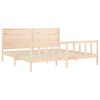 vidaXL Cadre de lit sans matelas 200x200 cm bois massif de pin