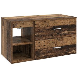 vidaXL Ensemble de mobilier de salle de bain 2 pc Bois ancien